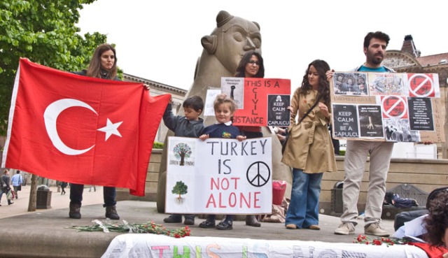 Turkish Solidarity Demo Birmingham 5th June 2013